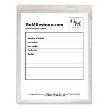 C-Line® Clear Vinyl Shop Ticket Holders, Both Sides Clear, 25 Sheets, 5 X 8, 50-box freeshipping - TVN Wholesale